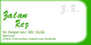 zalan rez business card