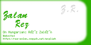 zalan rez business card